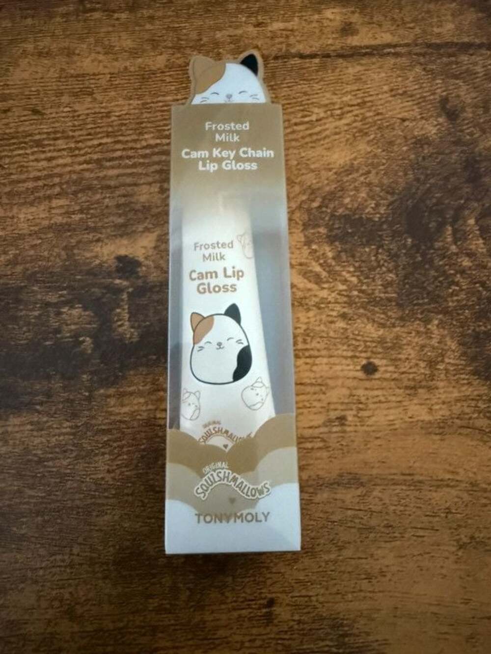 Tonymoly Squishmallows Cam Frosted Milk Keychain Lip Gloss